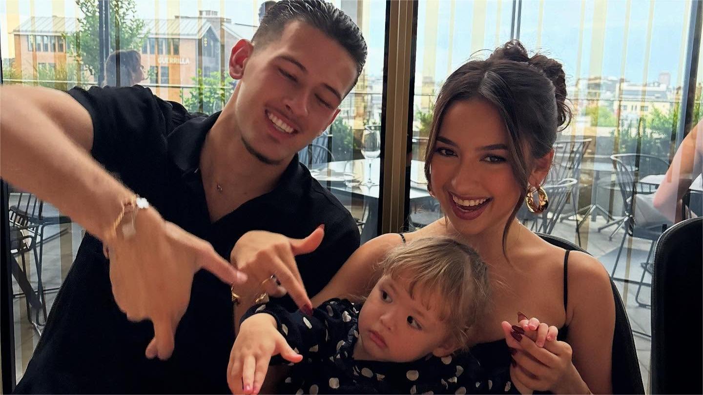 Justin Hubner dan Jennifer Coppen bersama putrinya Kamari. (instagram jennifercoppen)